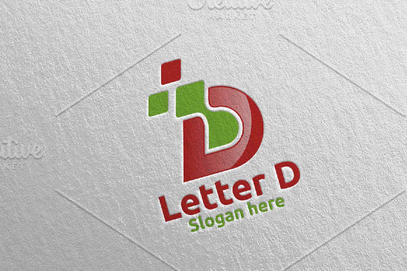Digital Letter D Logo Design 2 in Logo Templates - product preview 3