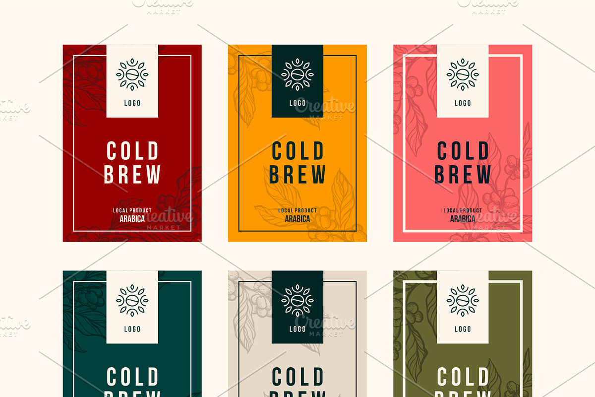 High Quality Coffee Branch and Label in Logo Templates - product preview 8