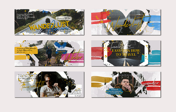 Facebook Covers Watercolor Masks in Facebook Templates - product preview 4