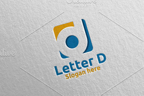 Digital Letter D Logo Design 8 in Logo Templates - product preview 2