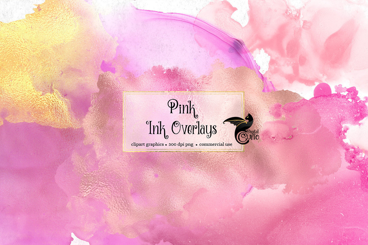 Pink Ink Overlays in Illustrations - product preview 8
