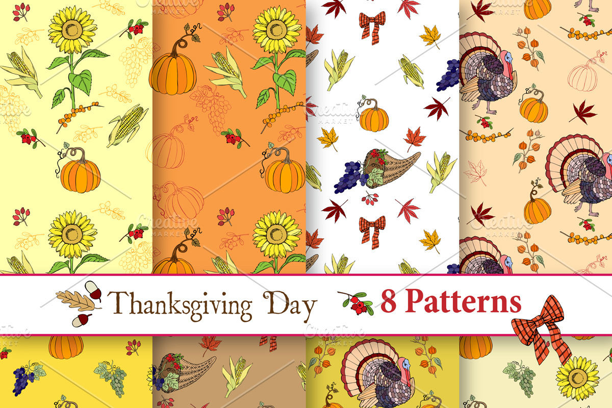 Thanksgiving Day Patterns in Patterns - product preview 8