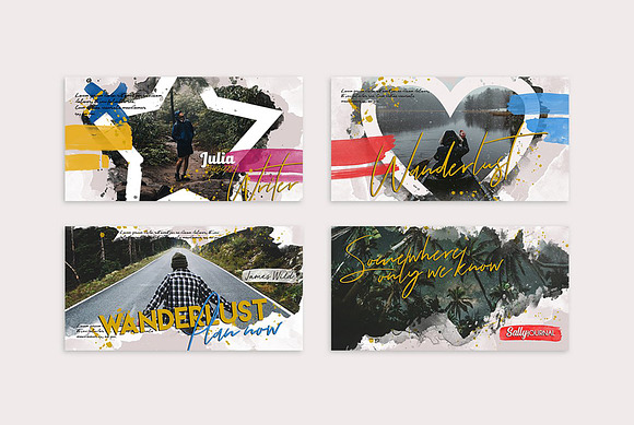 Post Banners Watercolor Masks in Facebook Templates - product preview 4