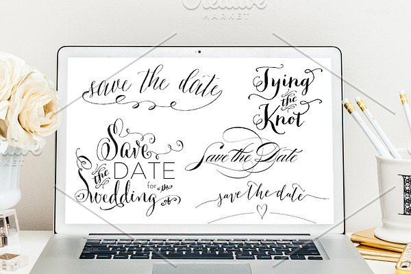 Save the Date photo overlays