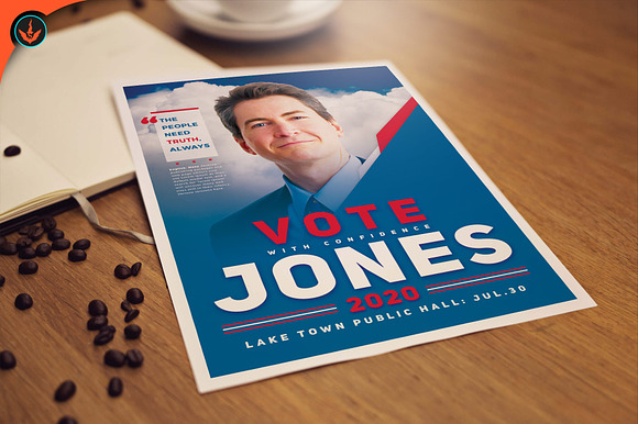 Political Flyer Template 8 in Flyer Templates - product preview 3