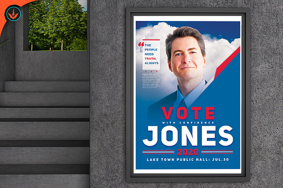 Political Flyer Template 8 in Flyer Templates - product preview 6