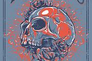 Grunge Skull Poster