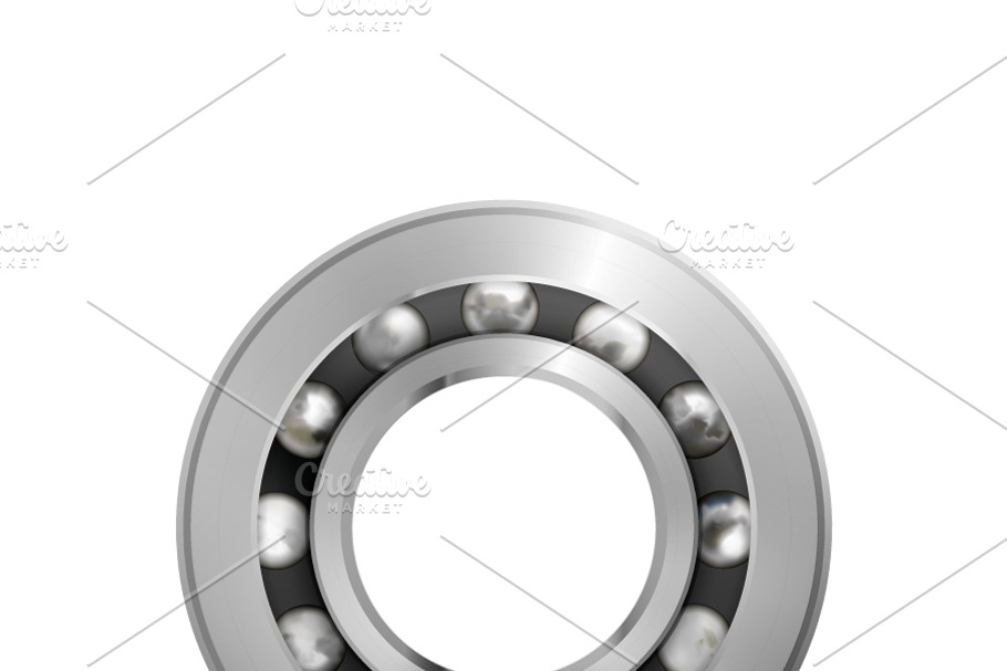 Realistic glossy bearing in Objects - product preview 8