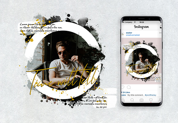 Instagram Watercolor Masks in Instagram Templates - product preview 1