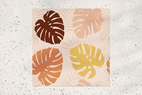 Monstera leaves seamless pattern in Patterns - product preview 1