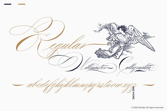 Willmaster Calligraphia in Script Fonts - product preview 4