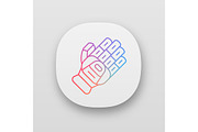 Cricket glove app icon