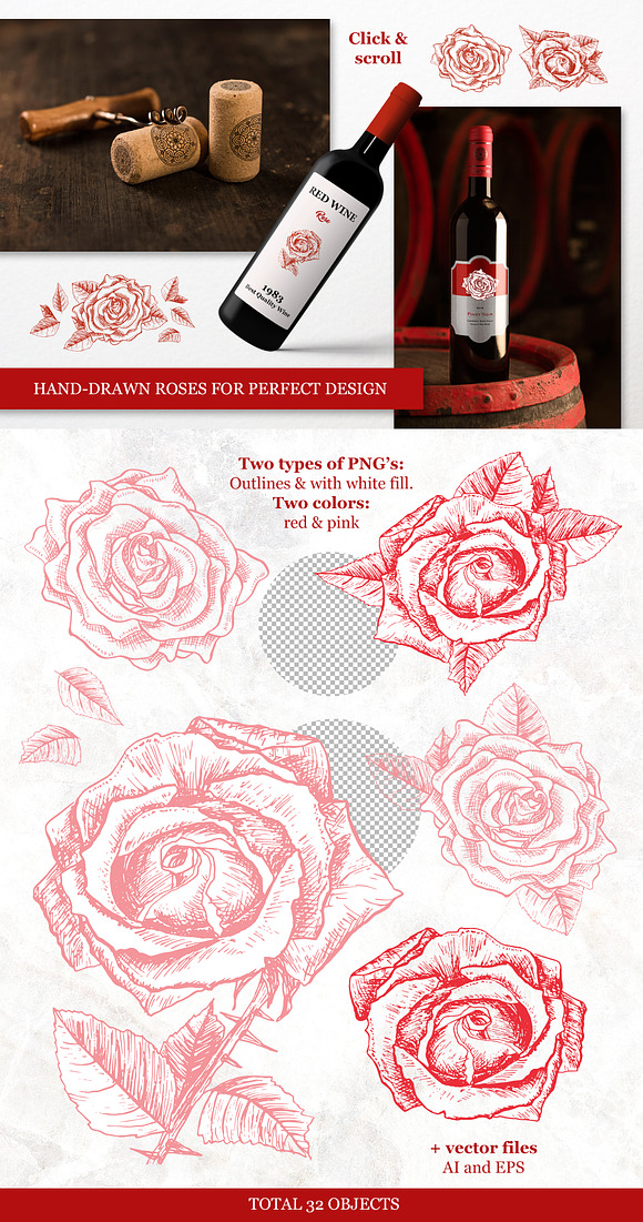 Roses Vintage Collection in Graphics - product preview 9