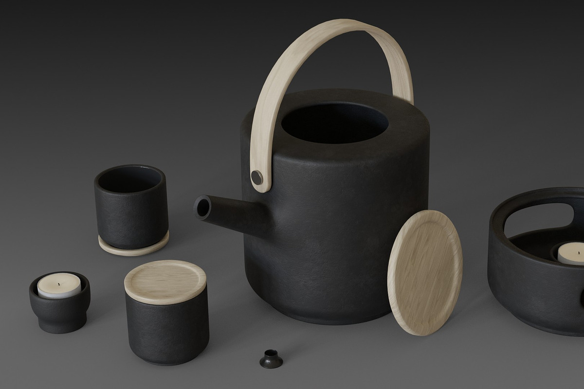 Theo teapot from Stelton in 3D - product preview 8