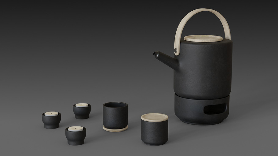 Theo teapot from Stelton in 3D - product preview 1