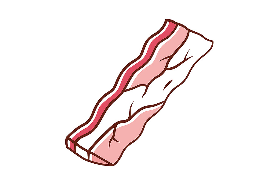 Bacon color icon in Icons - product preview 8