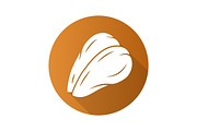 Chicken breast flat design icon