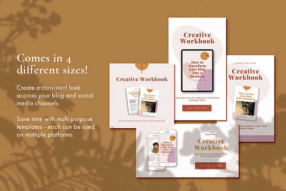Lead Magnet Marketing Bundle | CANVA in Pinterest Templates - product preview 4