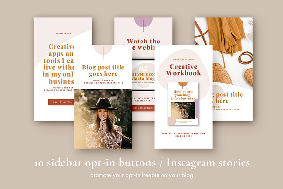 Lead Magnet Marketing Bundle | CANVA in Pinterest Templates - product preview 9
