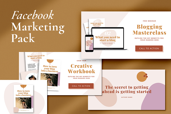 Facebook Marketing Pack | CANVA in Facebook Templates - product preview 1