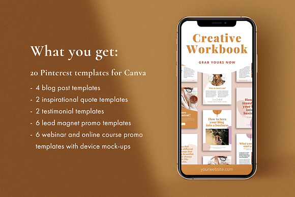 Pinterest Marketing Pack | CANVA in Pinterest Templates - product preview 3
