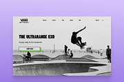 Figma Landing Page for skateboard