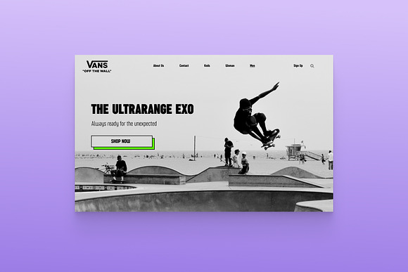 Figma Landing Page for skateboard in Landing Page Templates - product preview 1
