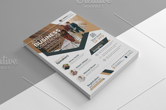 Annual Summit Conference Flyer in Flyer Templates - product preview 2