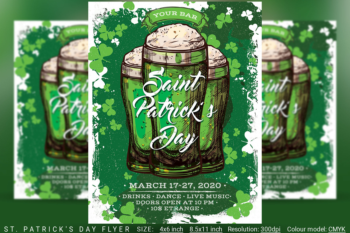 St. Patrick's Day Flyer And Poster in Flyer Templates - product preview 8