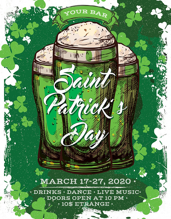 St. Patrick's Day Flyer And Poster in Flyer Templates - product preview 2