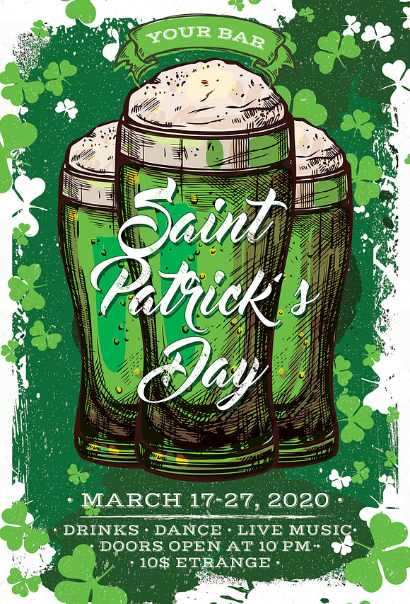 St. Patrick's Day Flyer And Poster in Flyer Templates - product preview 3