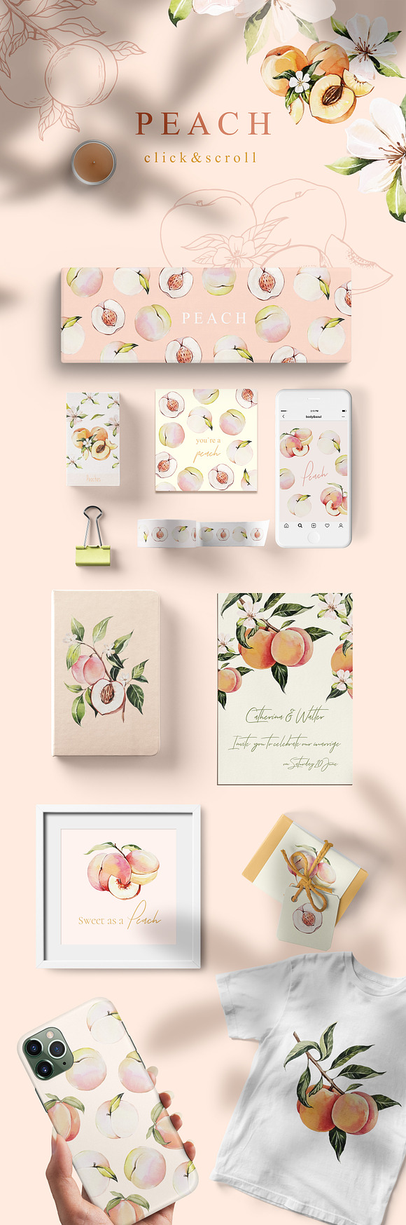 FLOWERS & FRUITS in Illustrations - product preview 1