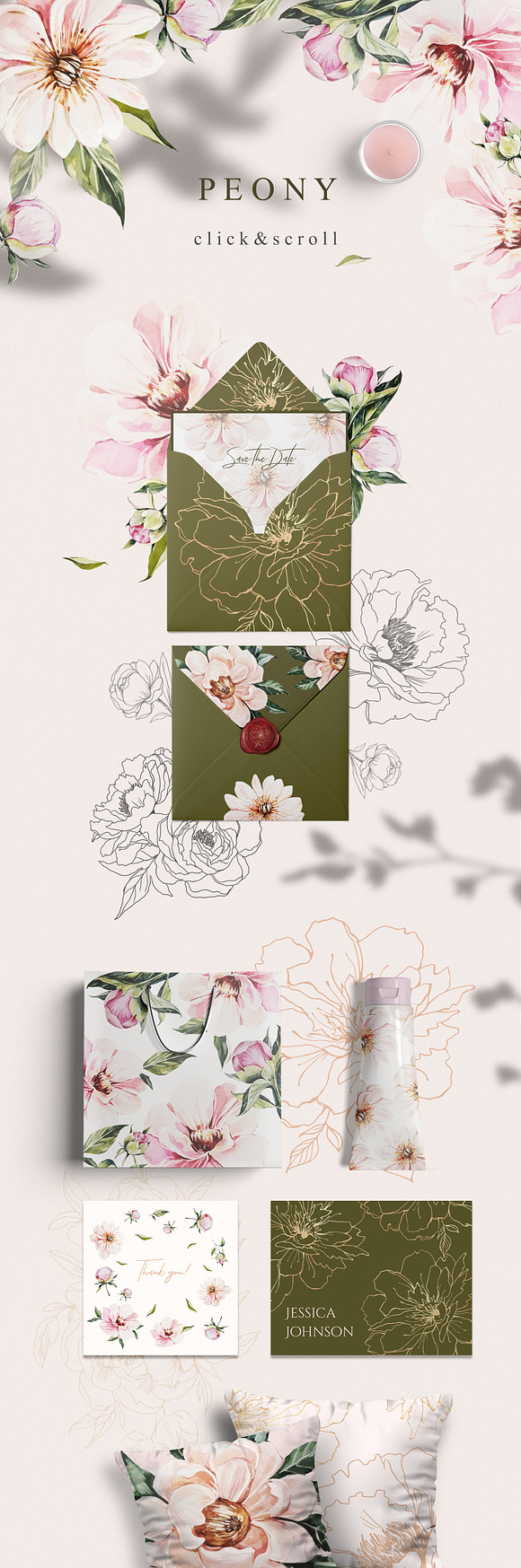 FLOWERS & FRUITS in Illustrations - product preview 7