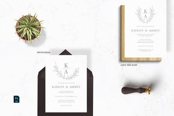 Modern Sketch Wedding Suite in Wedding Templates - product preview 1