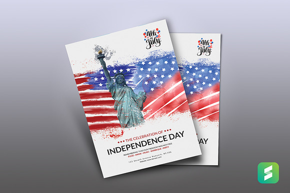 4th of July Flyer Template in Flyer Templates - product preview 1