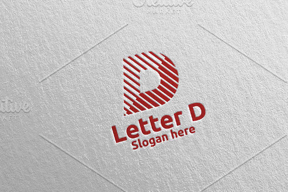 Digital Letter D Logo Design 15 in Logo Templates - product preview 1
