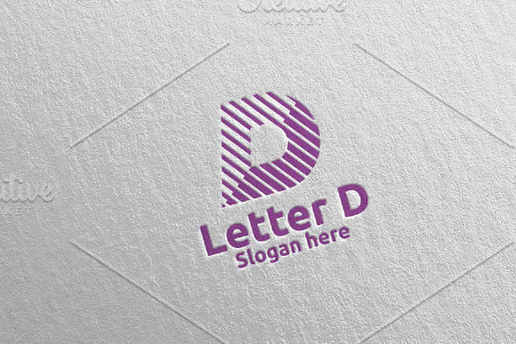 Digital Letter D Logo Design 15 in Logo Templates - product preview 2
