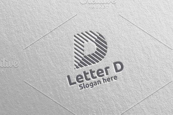 Digital Letter D Logo Design 15 in Logo Templates - product preview 4