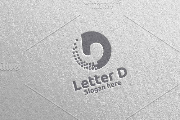 Digital Letter D Logo Design 16 in Logo Templates - product preview 4