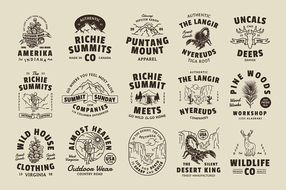 50 Badges + Coffee Graphics Bundle in Logo Templates - product preview 4