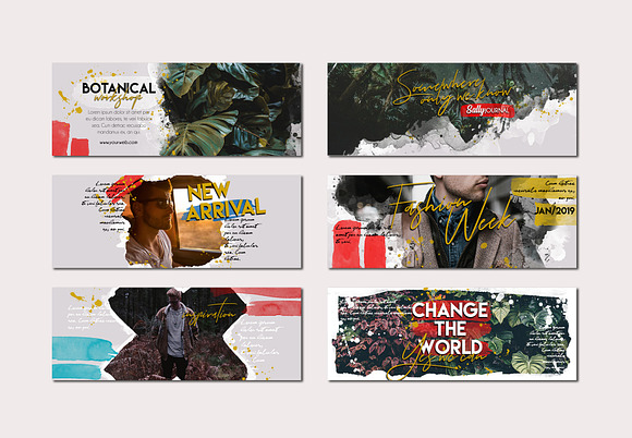 Watercolor Masks Bundle in Instagram Templates - product preview 32
