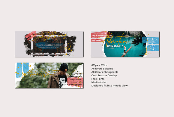 Watercolor Masks Bundle in Instagram Templates - product preview 34
