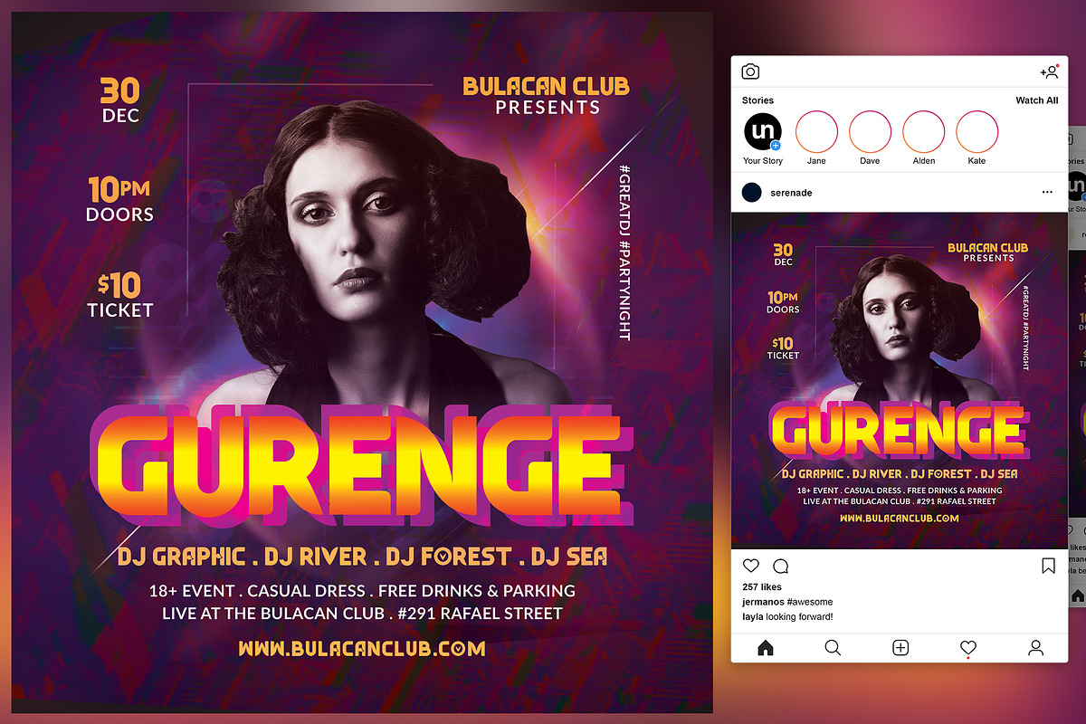 Gurenge Flyer in Flyer Templates - product preview 8