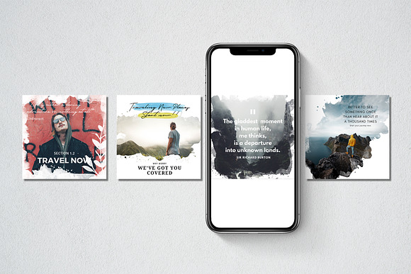 Watercolor Bundle in Instagram Templates - product preview 4