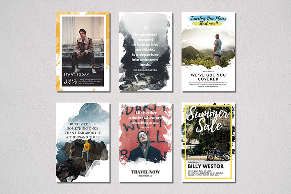 Watercolor Bundle in Instagram Templates - product preview 38
