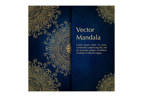 Set of mandala cards. in Wedding Templates - product preview 1