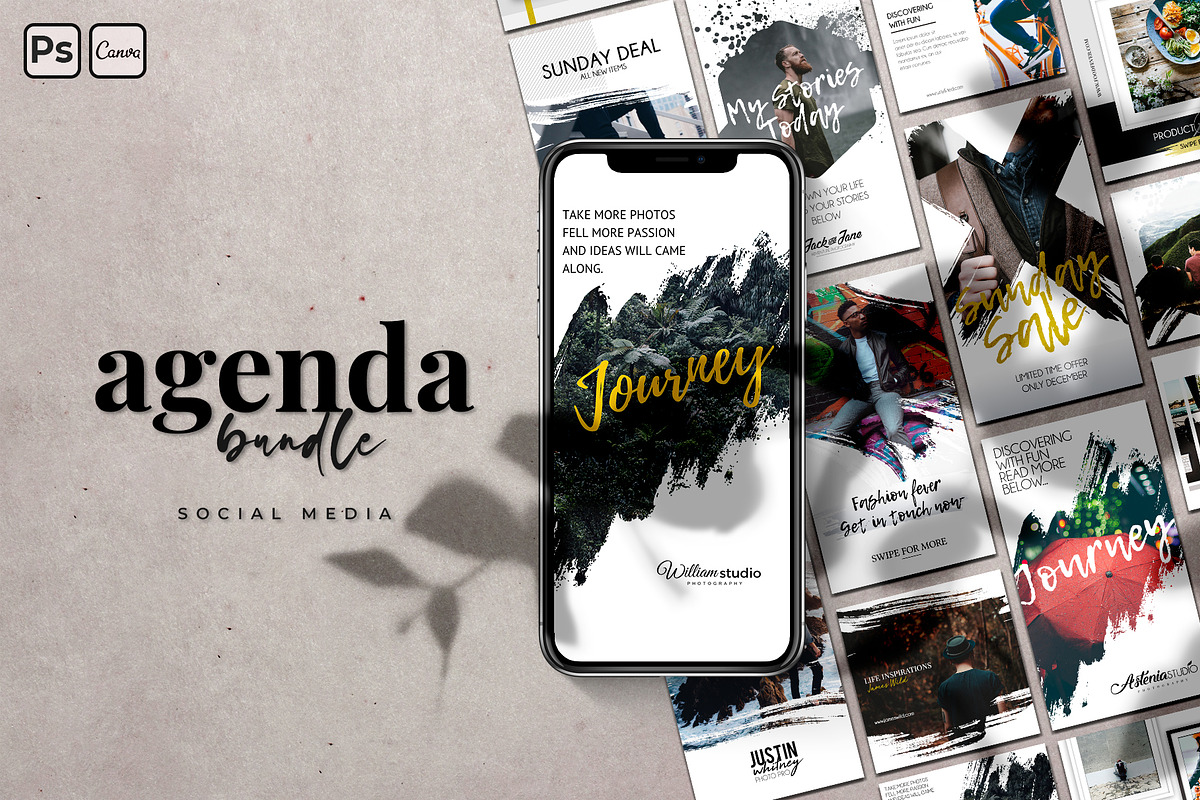 AGENDA Bundle in Instagram Templates - product preview 8