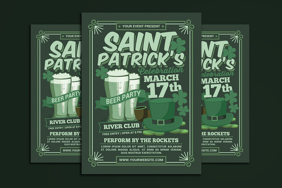 St Patricks Day Beer Party in Flyer Templates - product preview 8