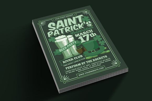 St Patricks Day Beer Party in Flyer Templates - product preview 1
