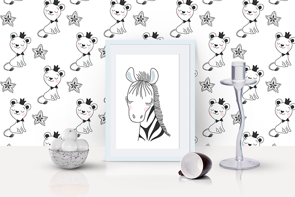 Black and White Illustration Set in Illustrations - product preview 6